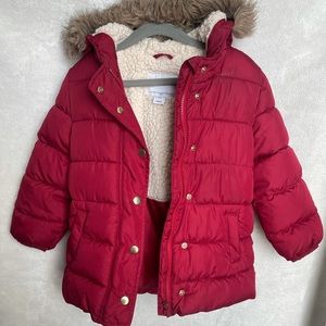 Toddler girls  lined puffer coat